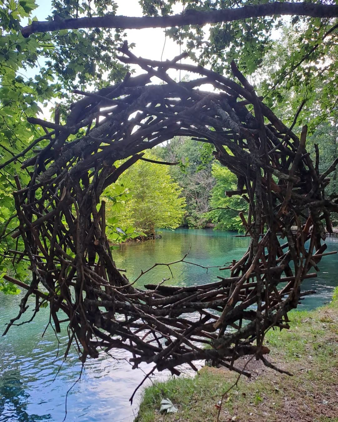 Opera di land art a Palù
